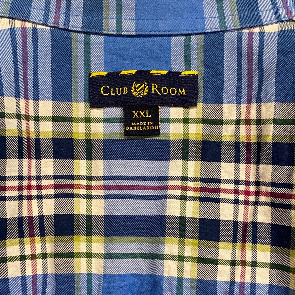 Club Room Multicolor Plaid Men's Shirt